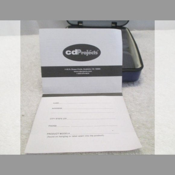 CD Projects Hard Snap Gun Metal Steel Case - 24 Disc Holder - Bubble Sleeves - Picture 7 of 12